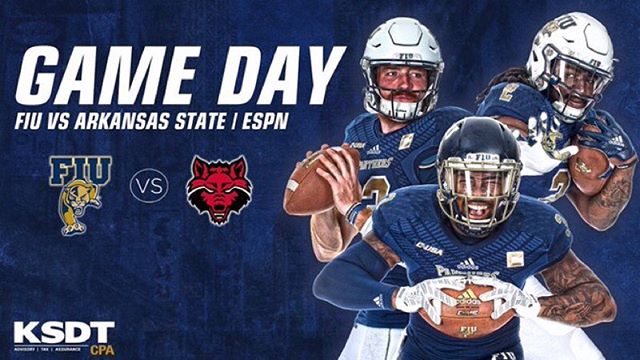 FIU is bowl bound today for the 3rd time in 3 years! Tune in to @espn at 5:30pm to watch your FIU Panthers take on Arkansas State in the