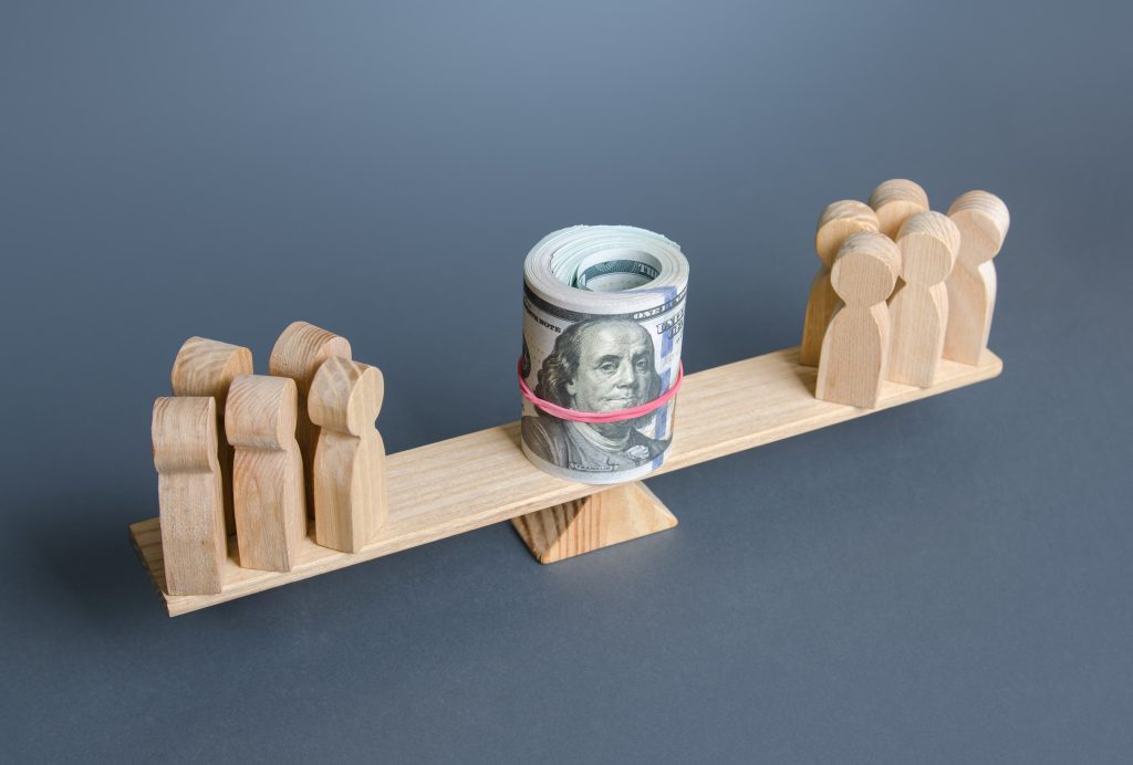 Groups of people are competing for funding. Competition of projects for grants and financial support. Obtain an award. Deal negotiation. Competing offers from different suppliers or contractors. - Kabat, Schertzer, De La Torre, Taraboulos & Co.